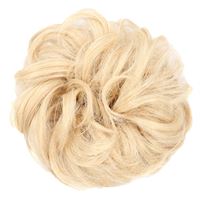 Messy Bun Hårelastik med krøllet kunstigt hår - 18T613 Light Blond