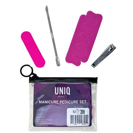 UNIQ Manicure- og Pedicuresæt – Alt til Perfekte Negle på Farten