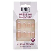 UNIQ Press On Negle med Lim - Classic French