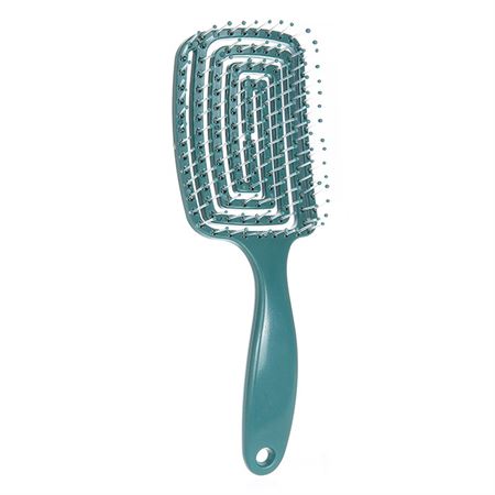 TBC Detangling Hårbørste - Wet & Dry Hollow Brush - Turkis