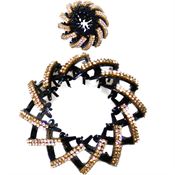 Hestehale Spiral med rhinsten/ Bird Nest Hair Clip - Guld