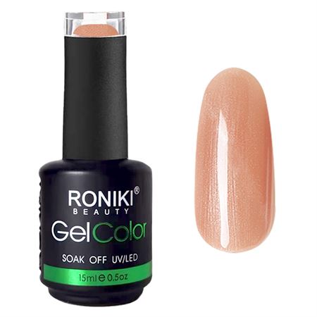 RONIKI Pink Smooth Cat Eye Gel Neglelak Glazed Peach (01)