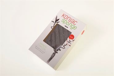 Image of Konjac Dry Sponge Wave Bamboo Charcoal (til Kroppen)