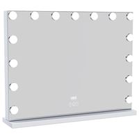 UNIQ XL Hollywood Vanity Spejl med 15 LED pærer og touch funktion - Hvid